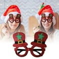 2024 New Clearance Christmas Party Glasses Scallion Powder Hat Glasses