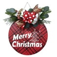 2024 New Clearance Christmas Sign For Front Door Hanging Wooden