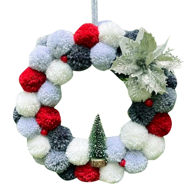 2024 New Clearance Christmas Wreath For Front Door Christmas Tree