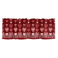 2024 New Clearance Red Love Valentines Day Curtain For Kitchen 18"X54