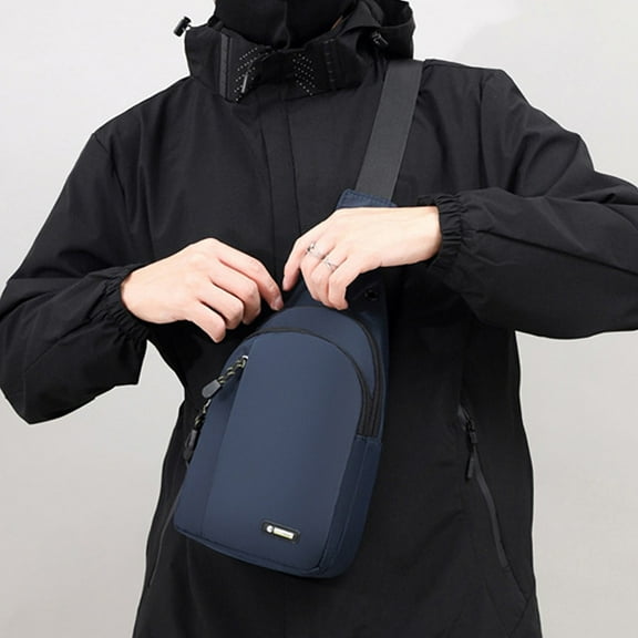 2024 New Clearance Sale Men's Sling Backpack Fashion Casual Large Capacity Crossbody Bag Splashproof Trend Travel Shoulder Bag Chest Bag