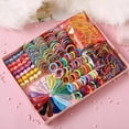 thumbnail image 1 of 2024 New Colorful Cute Hair Ties Hair Clips Hairband Sets, Soft Scrunchies Hair Ties Elastic Hair Bands Small Rubber Elastic Ponytail Holders Set for Girls Kids Women Mother's Day Gift (130PCS Set), 1 of 9