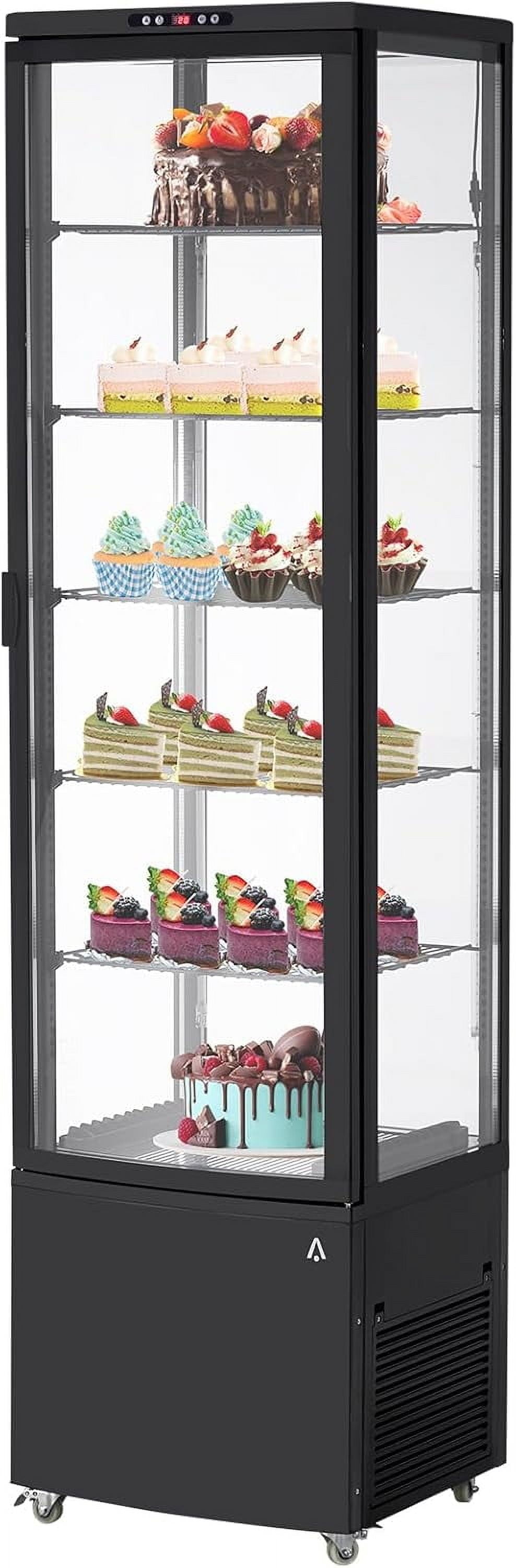 2025 New Commercial Refrigerator - 10.52 cu.ft. 298L Display Fridge, Upright Beverage Cooler with LED Light, Auto Defrost & Air-Cooling for Home, Store, Gym, Office, Cafe Restaurant