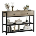 thumbnail image 1 of 2024 New Console Sofa Table with 2 Drawers, Entryway Table with 2-Tier Storage Shelves, Display Shelf for Entry Way, Hallway, Couch, Living Room, Kitchen, Foyer, 1 of 7