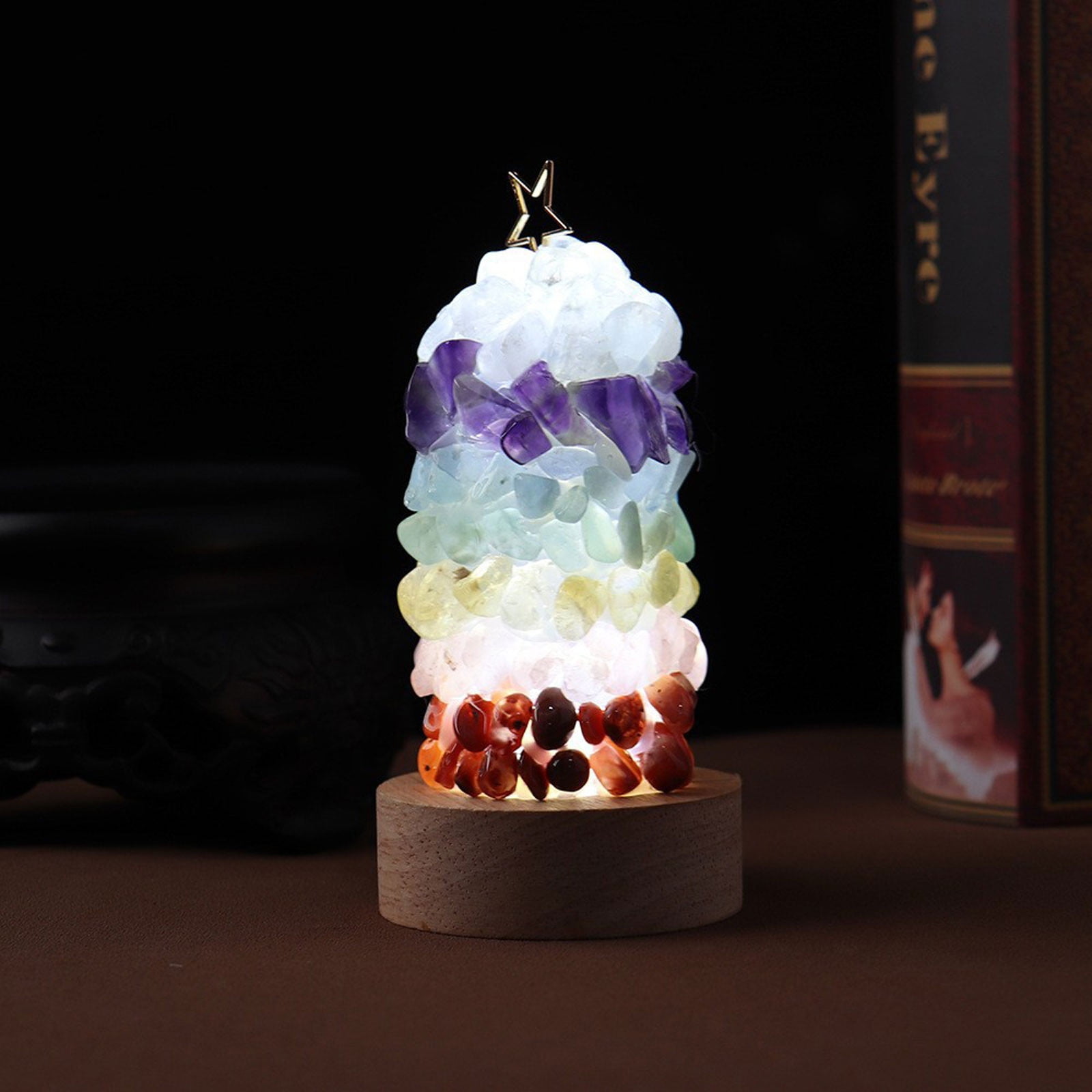 2024 New Crystal Authentic Stone Mood Lamp,Christmas Usb New Year