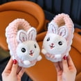 thumbnail image 1 of 2024 New Cute Rabbit Children's Cartoon Winter Slippers Comfortable Warm House Shoes Boys Girls Indoor Home Fluffy Slippers (a6,30-31 Inner 18 CM), 1 of 7
