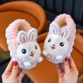 thumbnail image 1 of 2024 New Cute Rabbit Children's Cartoon Winter Slippers Comfortable Warm House Shoes Boys Girls Indoor Home Fluffy Slippers (a6,36-37 Inner 23 CM), 1 of 7