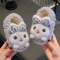 thumbnail image 1 of 2024 New Cute Rabbit Children's Cartoon Winter Slippers Comfortable Warm House Shoes Boys Girls Indoor Home Fluffy Slippers (a7,20-21 Inner 12 CM), 1 of 7