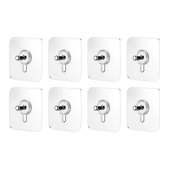 2024 New No Drill Adhesive Hooks - Heavy Duty Wall Hangers Without Nails, Removable Picture Photo Hooks, Punch-Free Adhesive Nail Hooks for Home Office
