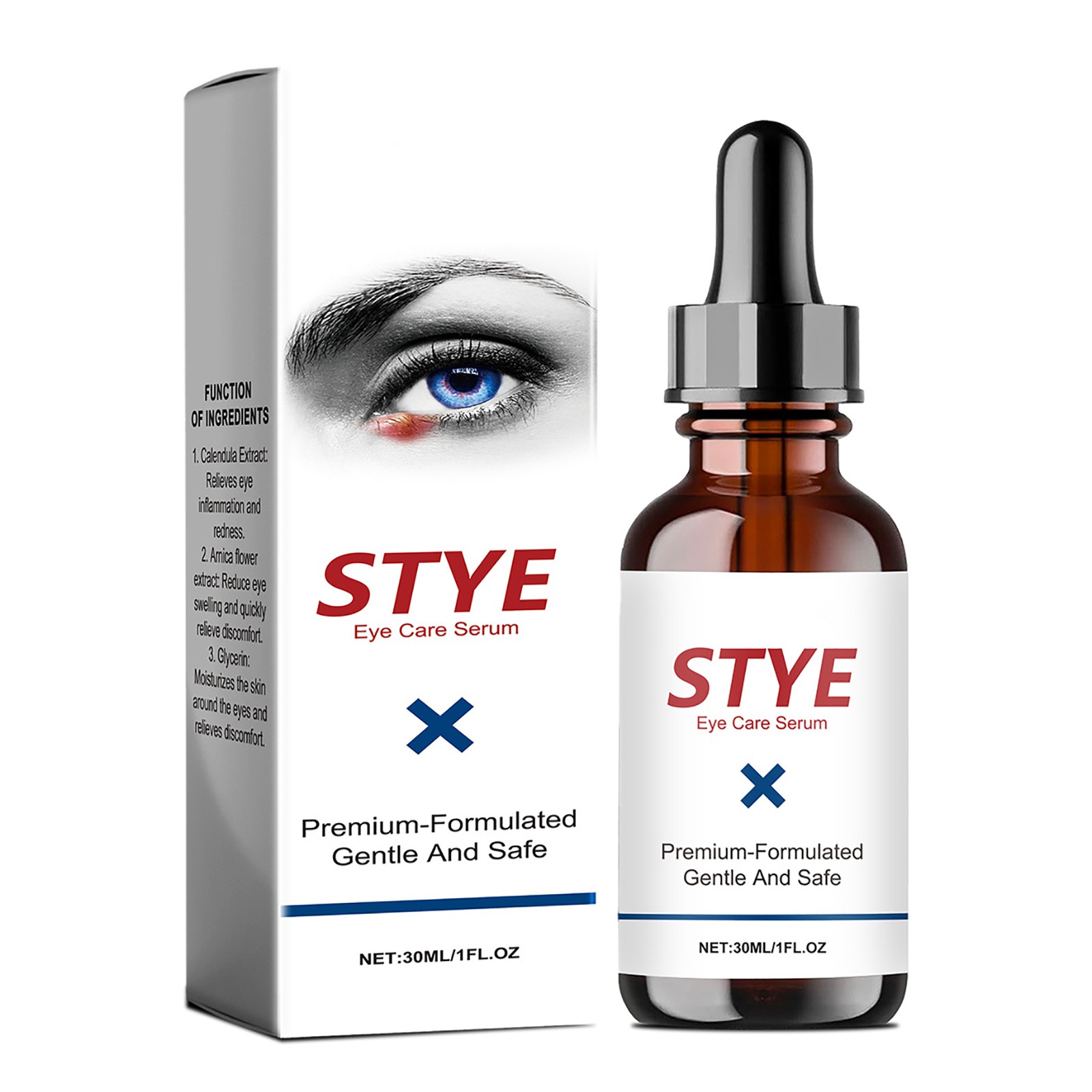 2024 New Eye Inflammation Swelling And 30ml Barley Swelling Care Can