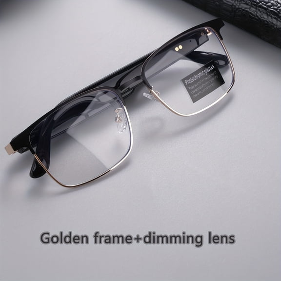 2024 New Fashion Smart Glasses - Anti-Blue Light, Auto-Dimming, Audio Call/Music, Indoor/Sports/Driving, Christmas/Thanksgiving Gift