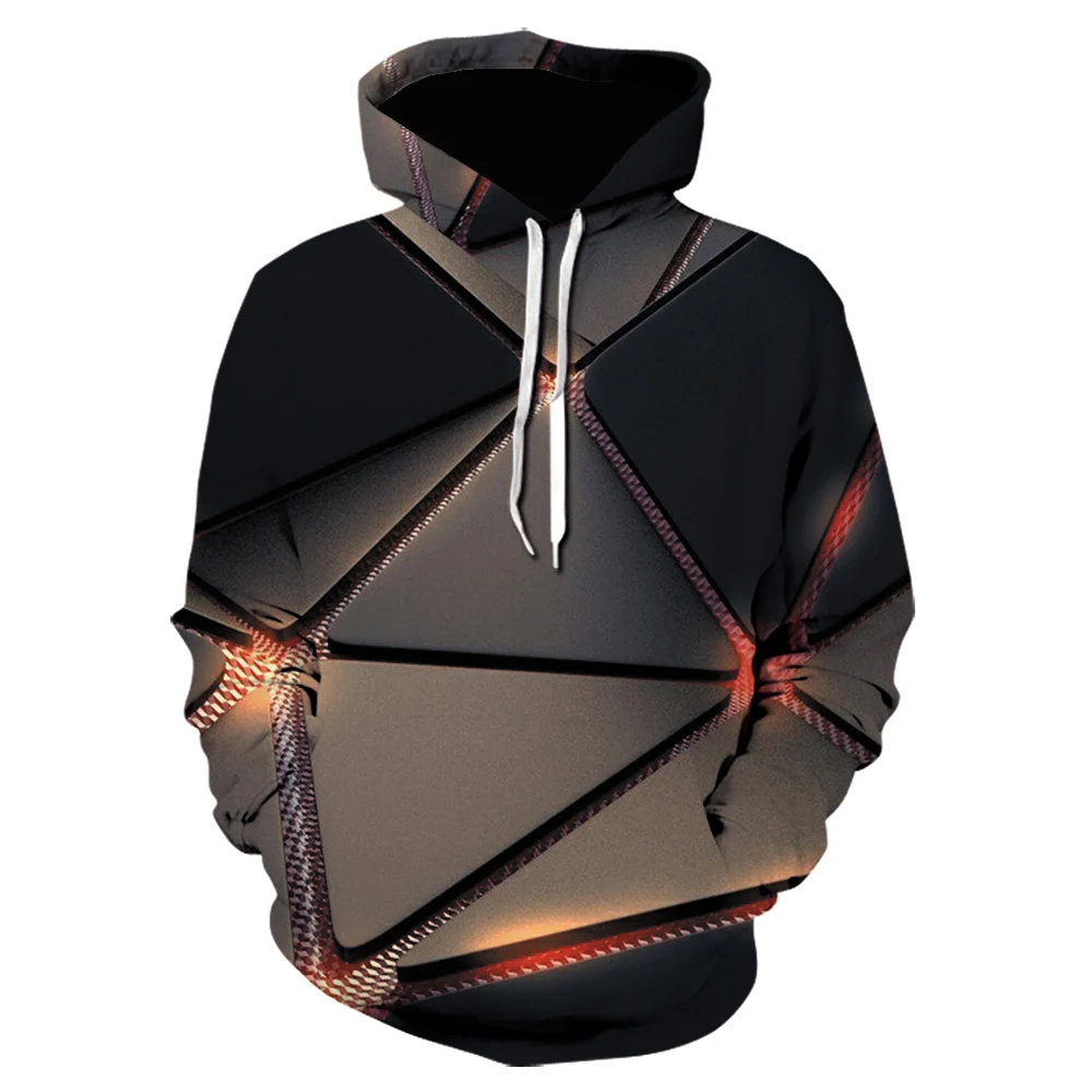 2024 New Fashion Threedimensional Novelty Pattern Hoodie 3D Printing