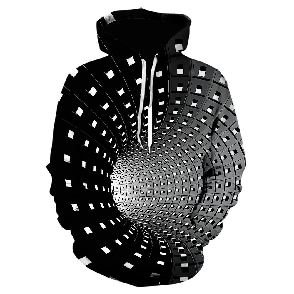2024 New Fashion Threedimensional Novelty Pattern Hoodie 3D Printing