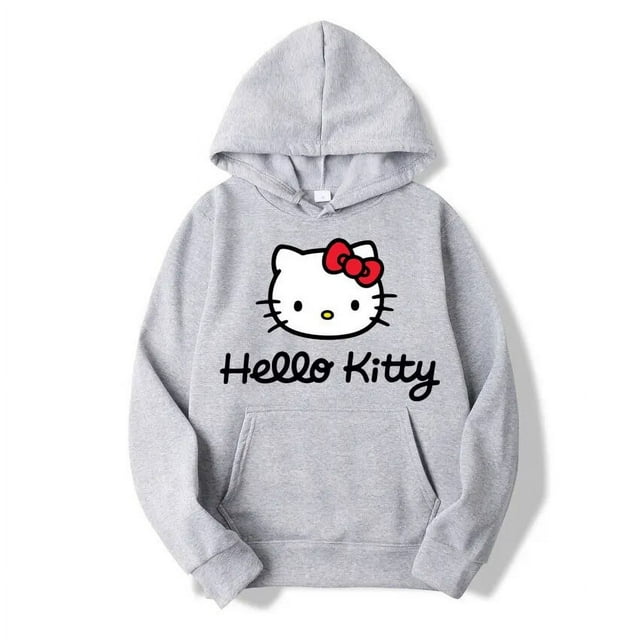 2024 New Fashion Women Hoodie Hello Kitty Cartoon Anime Men Sweatshirt ...