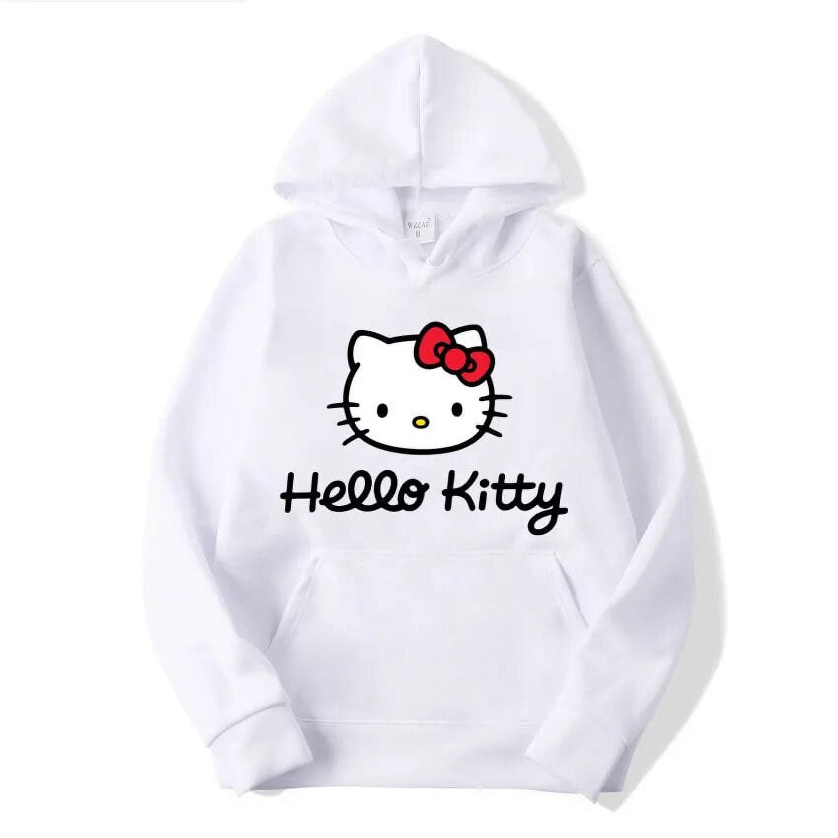 2024 New Fashion Women Hoodie Hello Kitty Cartoon Anime Men Sweatshirt ...