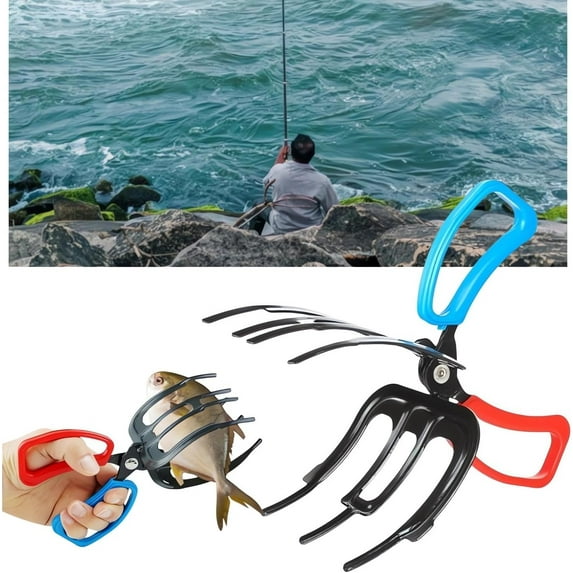 2024 New Fishing Pliers Gripper - Metal Fish Control Clamp Claw, Multi-Function Fishing Pliers Tool, Tong Grip Tackle Tool for Fishing, Fish Catching Clip Accessories for Outdoor Fishing