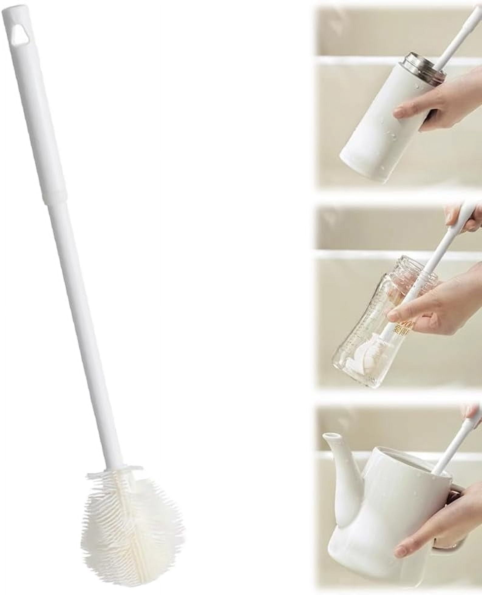 2024 New Flexible 360 Degrees Soft Bristle Silicone Cup Brush (1)