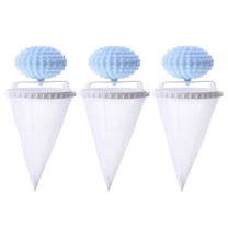 2024 New Floating Hair Filtering Mesh Removal 3pcs Reusable Washing Machine Hair Filter Cleaning Mesh Bag Lint Catcher for Pet Dog Hair Remover for Laundr