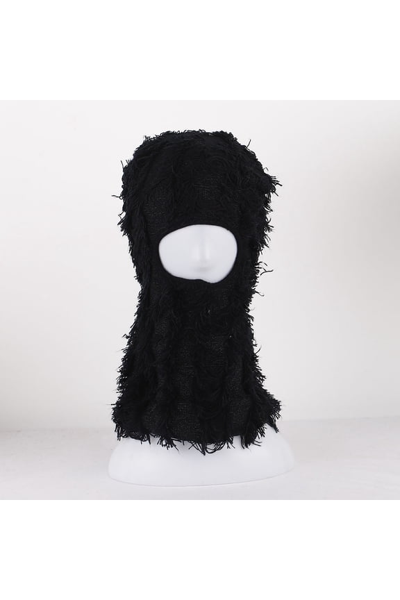 2024 New Full Face Cover Ski Mask Hat Balaclava Army Tactical CS Windproof Knit Beanies Bonnet Winter Warm Unisex Caps Distressed Balaclava Ski Face Mask Full Face Knitted Winter Neck Warmer