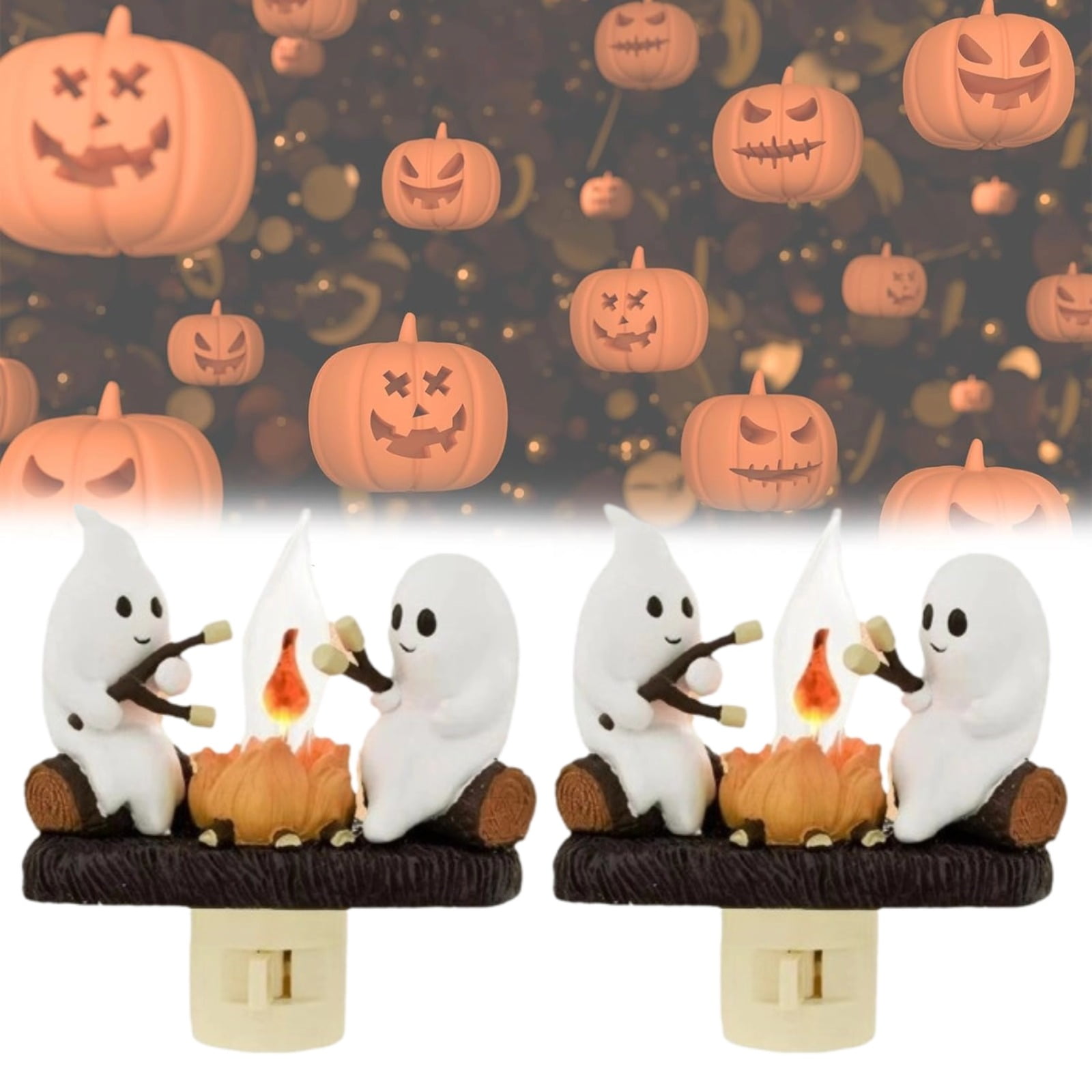 2024 New Ghost Campfire Flickering Night Light, Ghosts Campfire Flicker Flame Halloween
