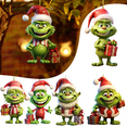 2024 New Grinch Christmas Tree Decorations, Acrylic Funny Grinch Tree