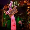 2024 New Halloween 15 Foot Inflatables Flashing Flame Ghost for