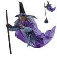 2024 New Halloween Decorations Outdoor,5.9Ft Hovering Witch with LED