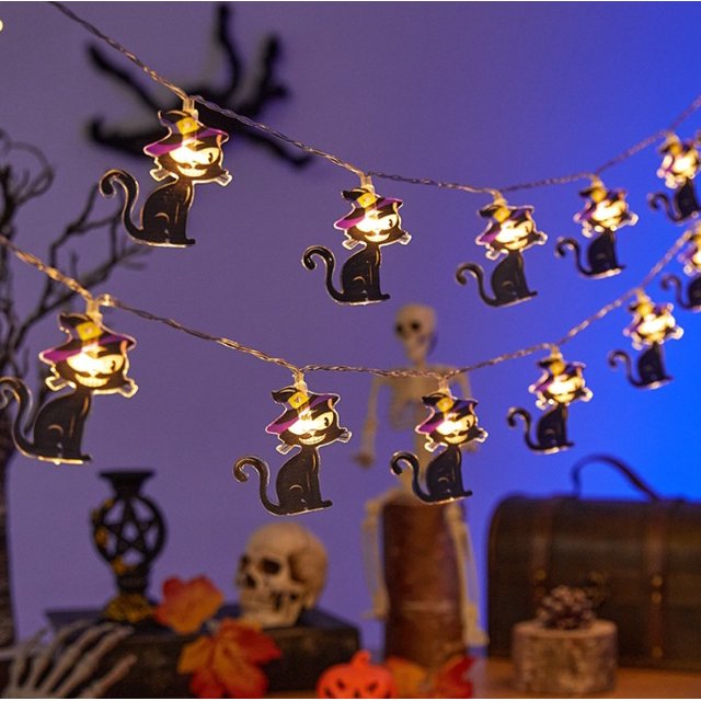 2024 New Halloween Decorative Lights Spider  Bat Pumpkin Ghost