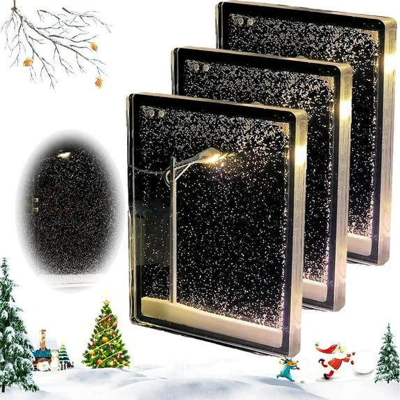 2024 New Handmade DIY Christmas Lights, Snowy Night Street Lamps Night Light, Snowy Lamp, DIY Snow Scenery Night Light, Snowy Night Street Lamp DIY Handmade Christmas Lights
