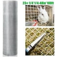 thumbnail image 1 of 2024 New Hardware Cloth 1/4 Inch 36x100ft, Hot Dipped Galvanized After Welded Chicken Wire Mesh,Rodent Proof Wire Mesh Roll,Rabbit Wire,Steel Mesh for Chicken Wire Fencing(Various size options), 1 of 8