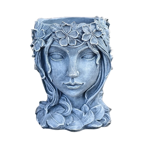 2026 New Head Planter Face Flower Pot Vintage Statue Planter Decorative,Planter Face Flower Pot Decorative Girl Statue Planter Pot Indoor Outdoor Decorative Clearance
