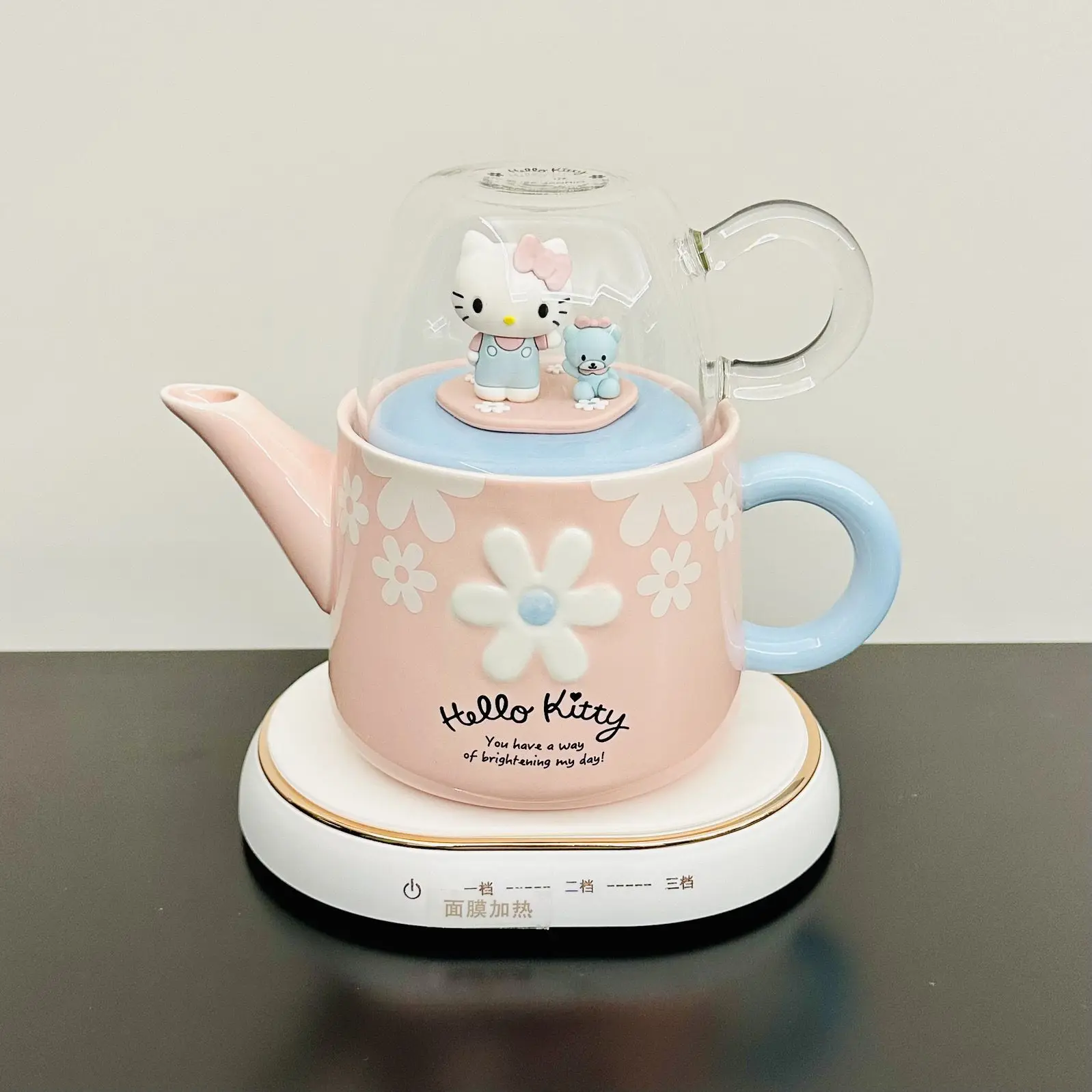 Pink Tea Set Hello Kitty 13-Piece Tea Party Set Includes Teapot
