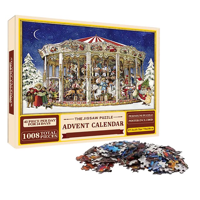 2024 New Ingenious 24 Container Paper 1008 Piece Puzzle Mysterious