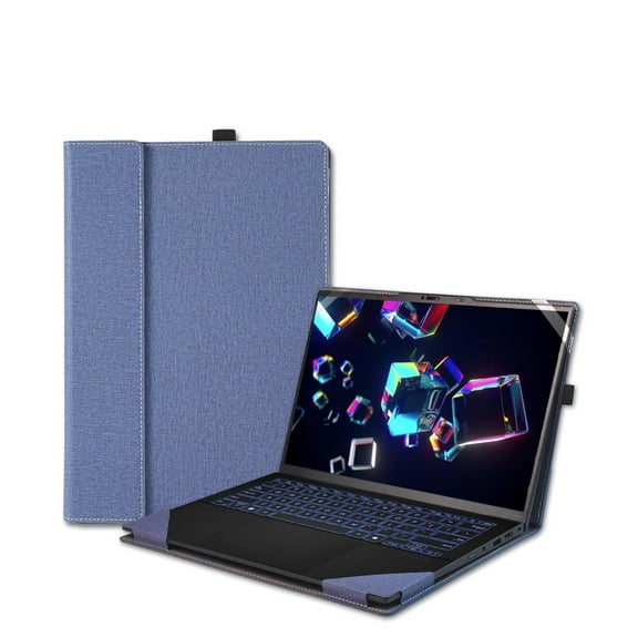 2024 New Laptop Cover Case for 14 inch ASUS Zenbook 14 OLED UX3405 UM3406 & for Vivobook S 14 OLED S5406 M5406,PU Leather Protective Sleeve bag with Heat dissipation bracket