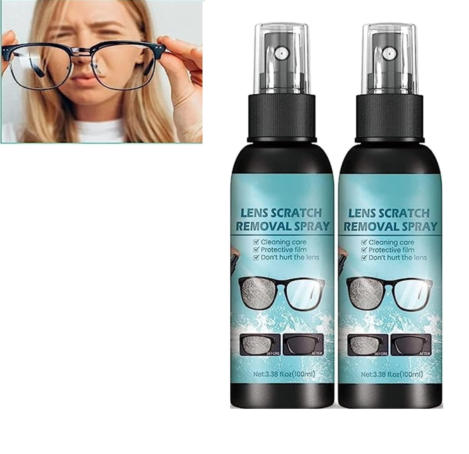 2024 New Lens Scratch Removal Spray, Glass Scratch Repair Fluid, Lens Scratch Remover, Glasses