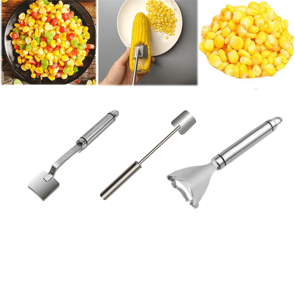 2024 New Long Handle Stainless Steel Corn Stripping Tool, Corn Cob ...