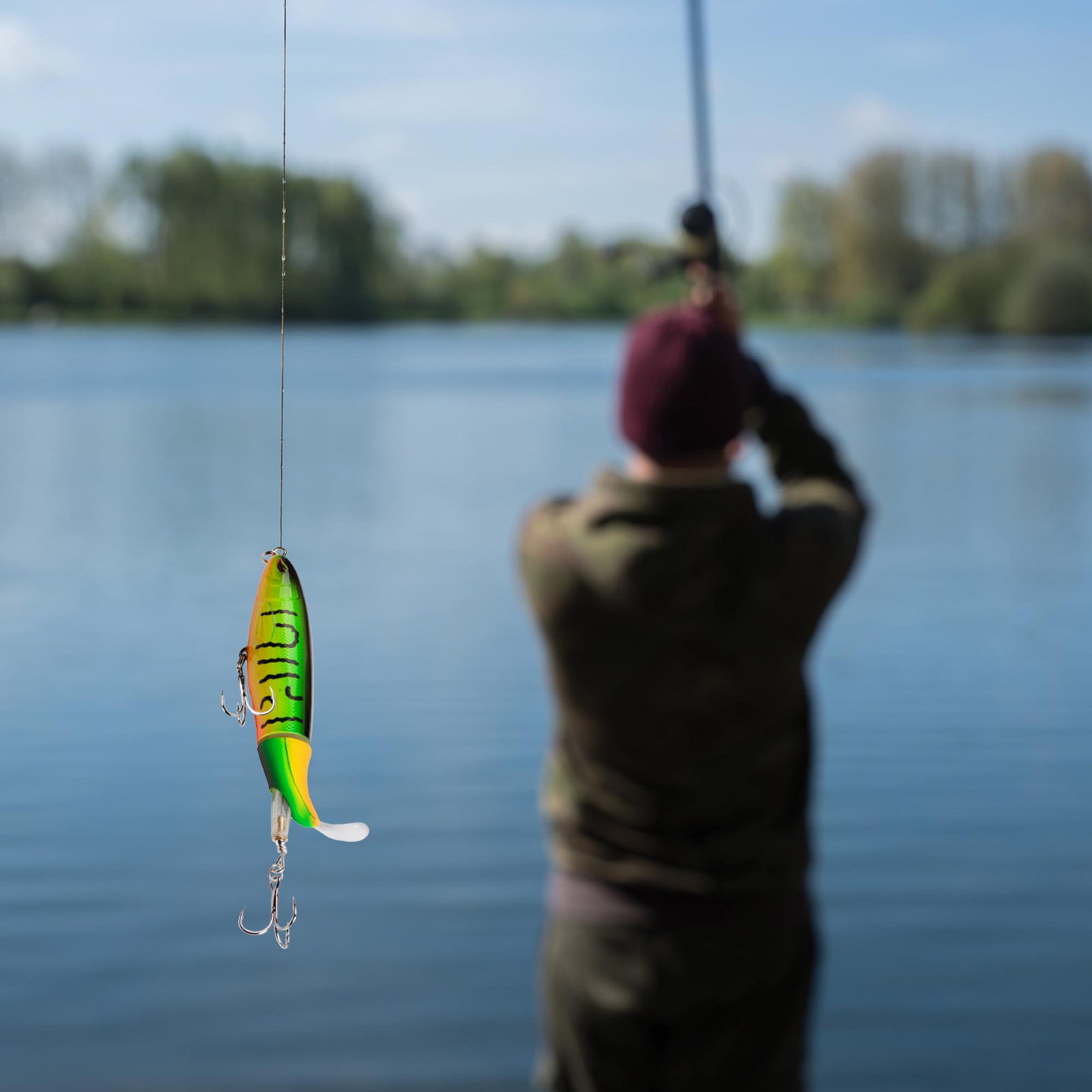 2024 New Luya Propeller Tractor Hard Floating Water Pencil Luya VIB