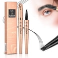 thumbnail image 1 of 2024 New Magic Eyebrow Pencil, 3D Waterproof Long-Lasting Eyebrow Pen, Natural Fine Stroke Microblading Eyebrow Pencil,Black, 1 of 7