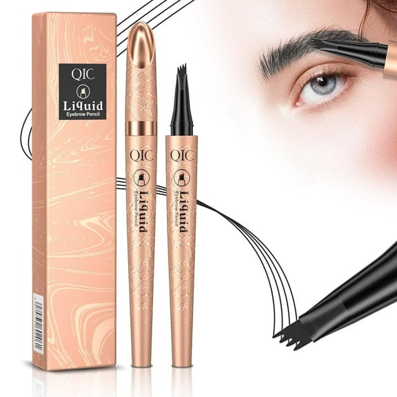 2024 New Magic Eyebrow Pencil, 3D Waterproof Long-Lasting Eyebrow Pen, Natural Fine Stroke Microblading Eyebrow Pencil,Black