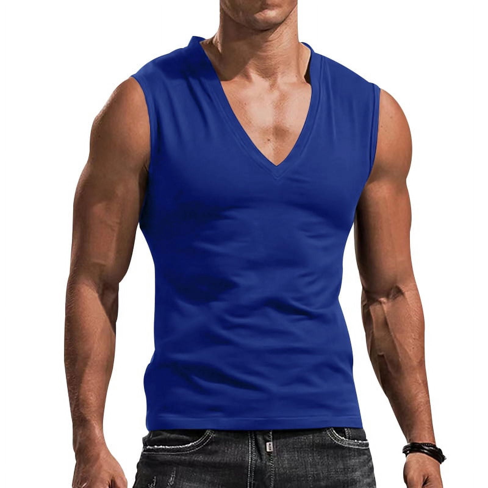 deep v neck tank