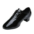 2024 New Men's Solid Color Lace Men Shoes with Laces Up Modern Dance