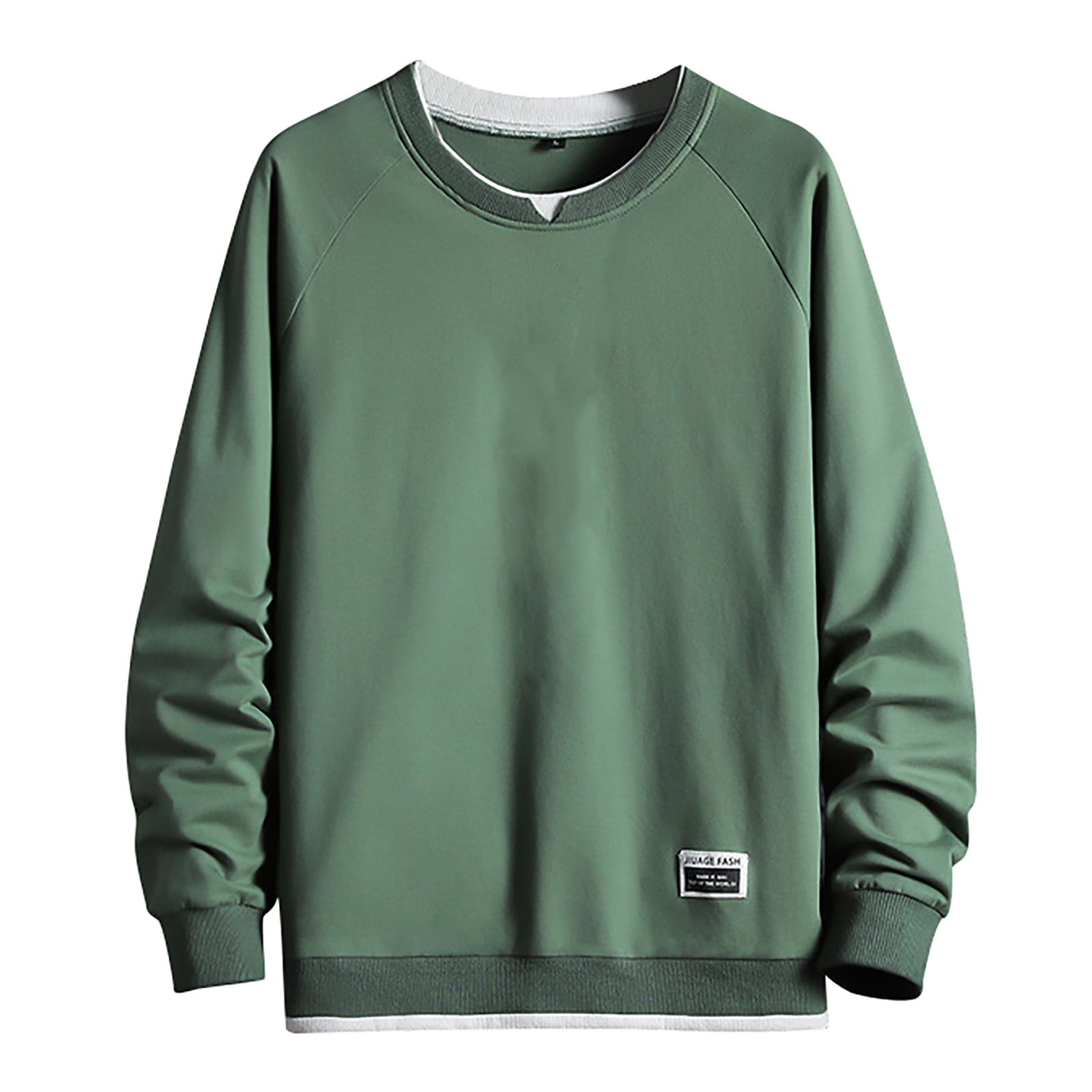 2024 New Mens Patchwork Crewneck Sweatshirt Volleyball Sweatshirt Long