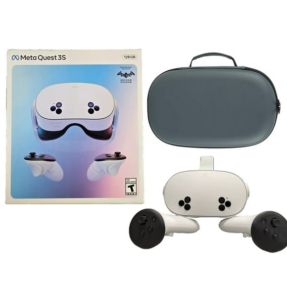 2024 New Meta Quest 3S All-In-One VR Headset 128GB Virtual Reality with Advanced Touch Plus Controllers, 1832x1920 up to 120 Hz Refresh Rate LCD, Enhanced Graphics, Mytrix Carrying Case