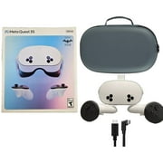 2024 New Meta Quest 3S All-In-One VR Headset 256GB Virtual Reality with Advanced Touch Plus Controllers, 1832x1920 up to 120 Hz Refresh Rate LCD, Enhanced Graphics, Mytrix Carrying Case & Cable