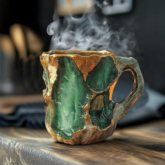 2024 New Mineral Crystal Coffee Mugs,Elegant Luxury Mineral Crystal Coffee Mug,Colorful Crystal Mug Translucent Coffee Mug,Elegant Crystal Gift for Home and Office Coffee Mugs 1PC