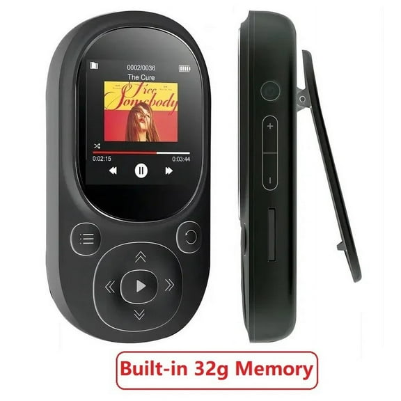 2024 New Mini Clip MP3 Player Portable Sports Music Player HiFi Lossless Music MP3 With Bluetooth, FM Radio, Recording