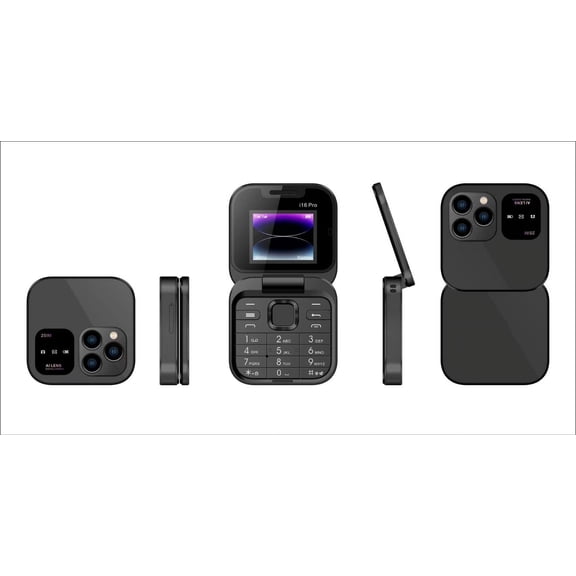 2024 New Mini Flip Mobile Phone, 2g Flip Phone for Seniors Dual Sim Small Display Foldable Cell Phone Backup Phone for Kids, Elderly