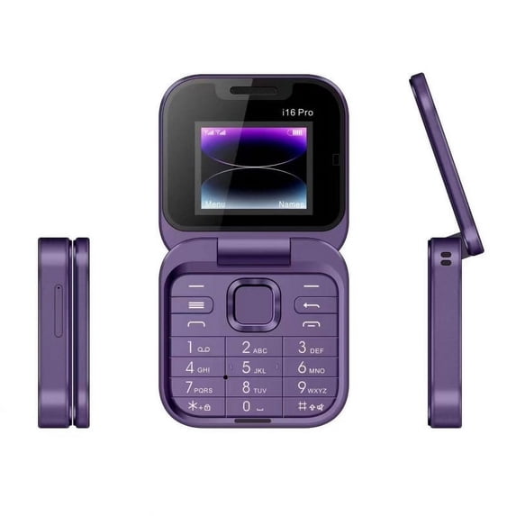2024 New Mini Flip Mobile Phone Folding Flip Phone Double SIM Double Standby Mini Backup Phone