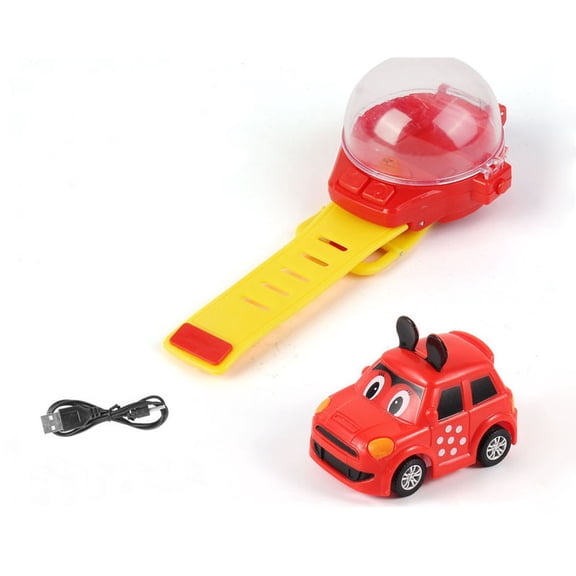 2024 New Mini Remote Control Car Watch Toy, 2.4 GHz Cartoon Remote Control Watch Racing Car, USB Charging Remote Control Car, Wa