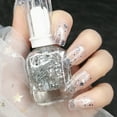 2024 New Nail Polish No Bake White Non Tear Off Suit Color Transparent